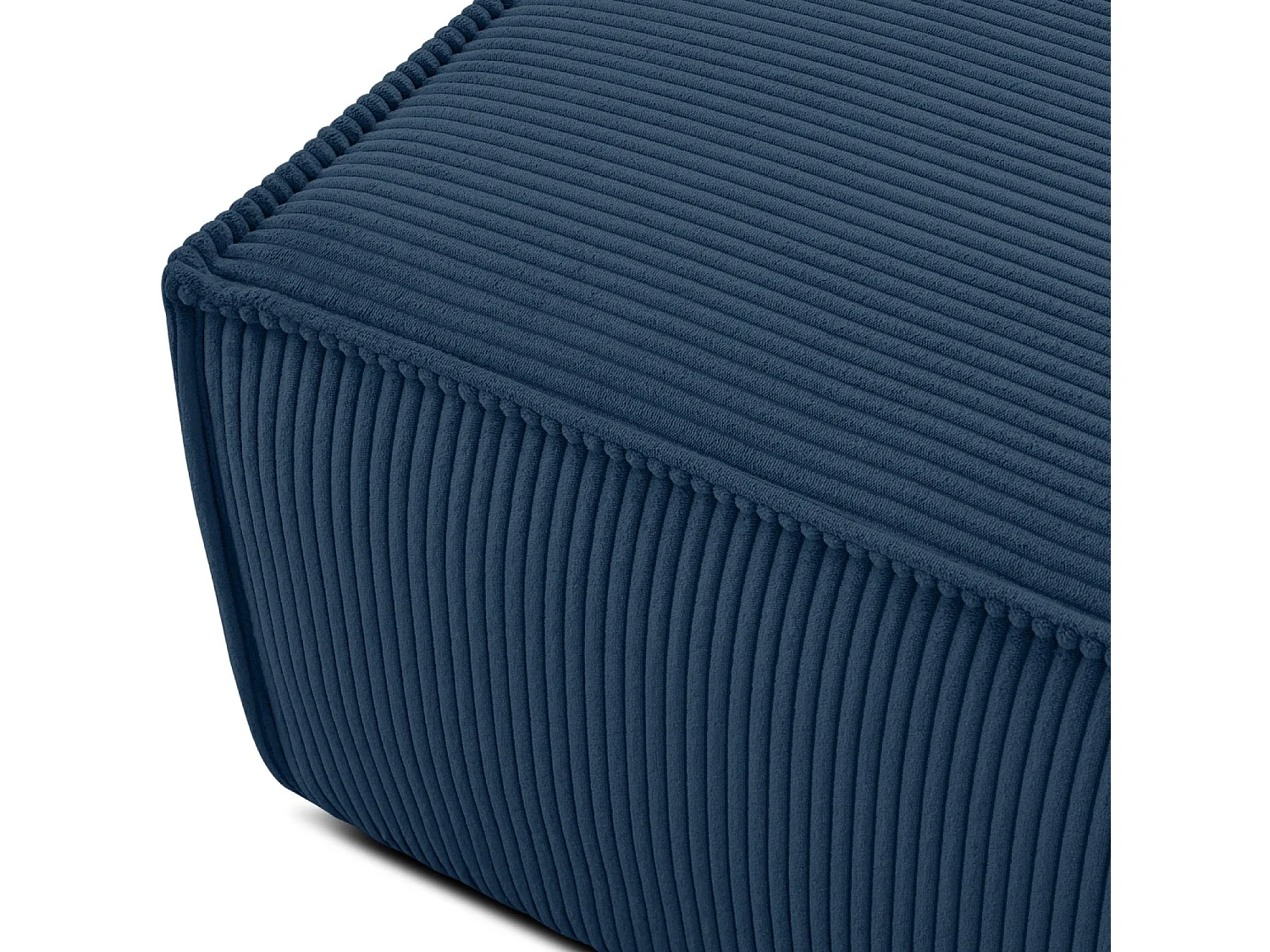 Pouf confortable pour le salon - Bleu - NAPI
