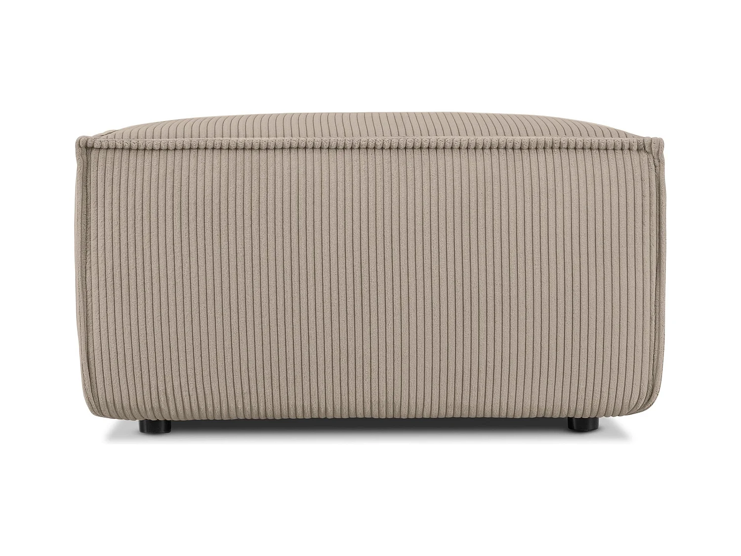 Pouf confortable pour le salon - beige - NAPI