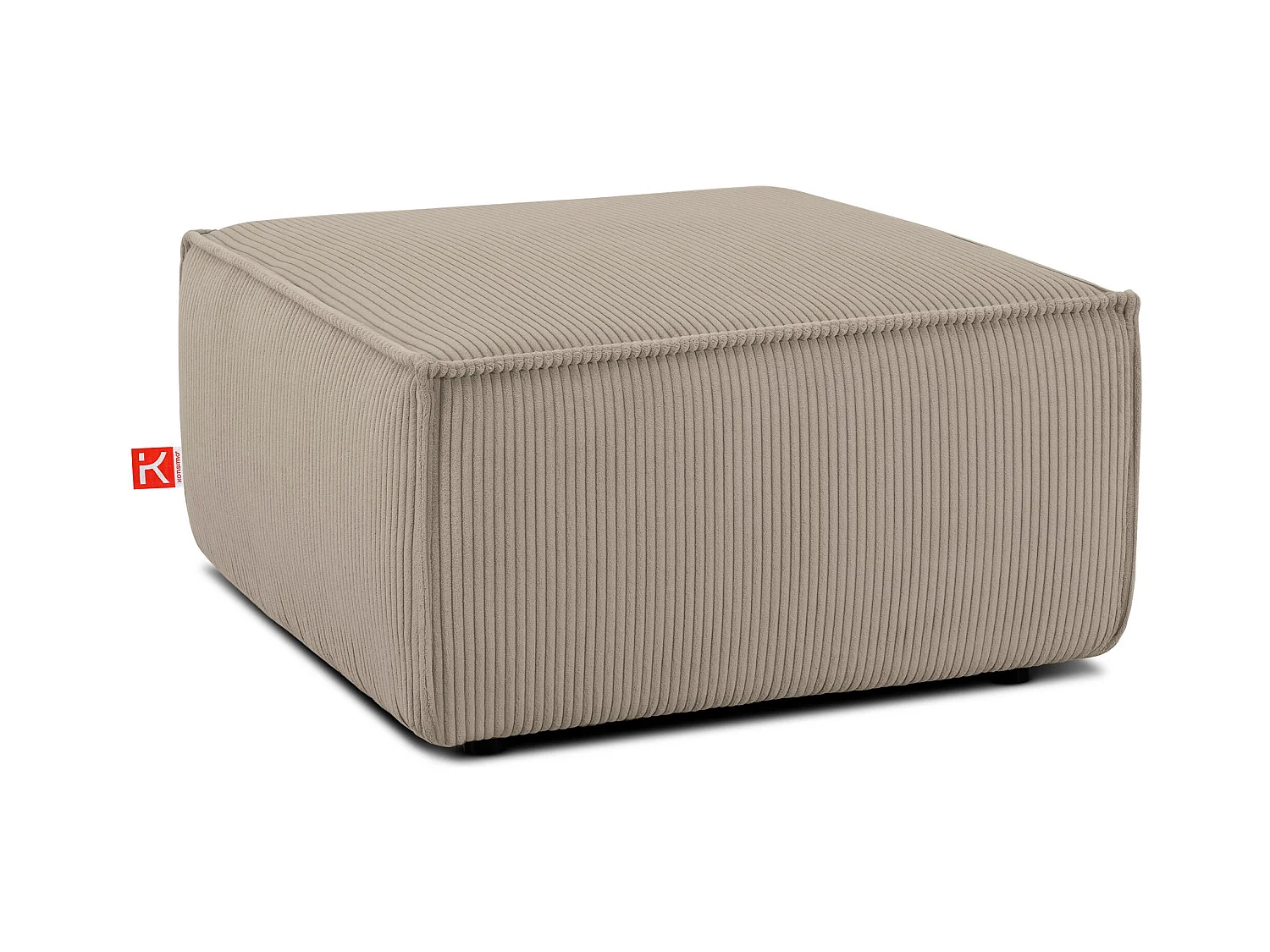 Pouf confortable pour le salon - beige - NAPI