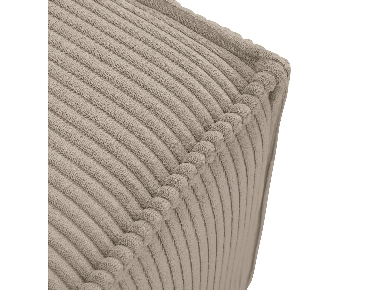 Pouf confortable pour le salon - beige - NAPI