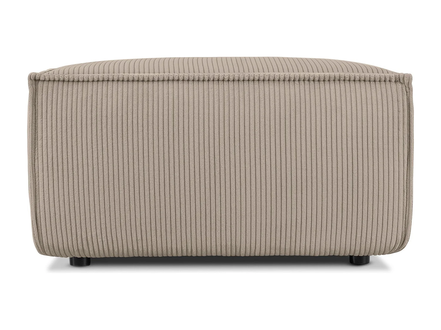 Pouf confortable pour le salon - beige - NAPI