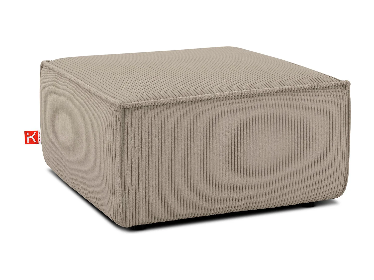 Pouf confortable pour le salon - beige - NAPI