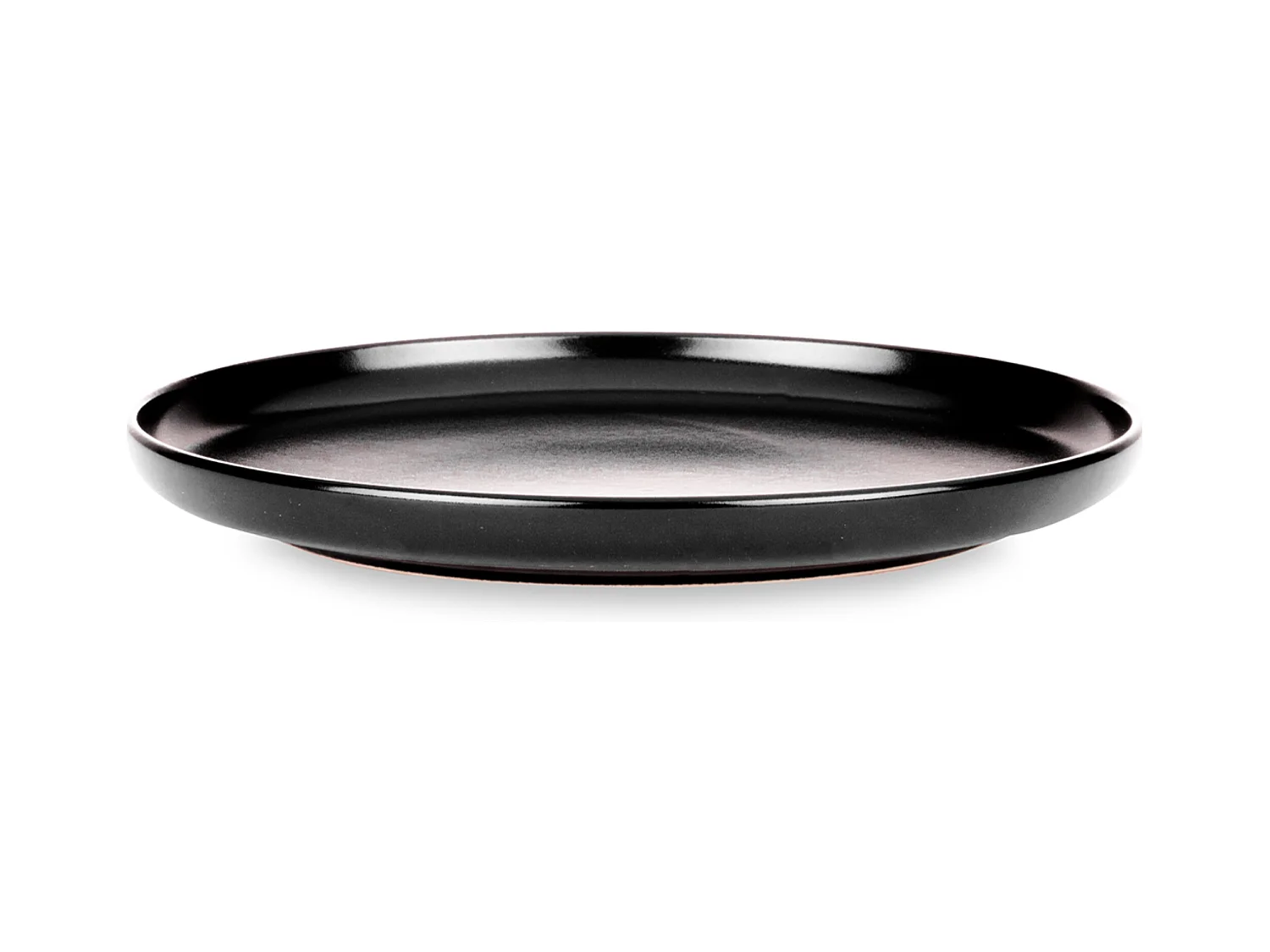 Set de assiete plates 6 personnes 6 pièces - Noir - VICTO