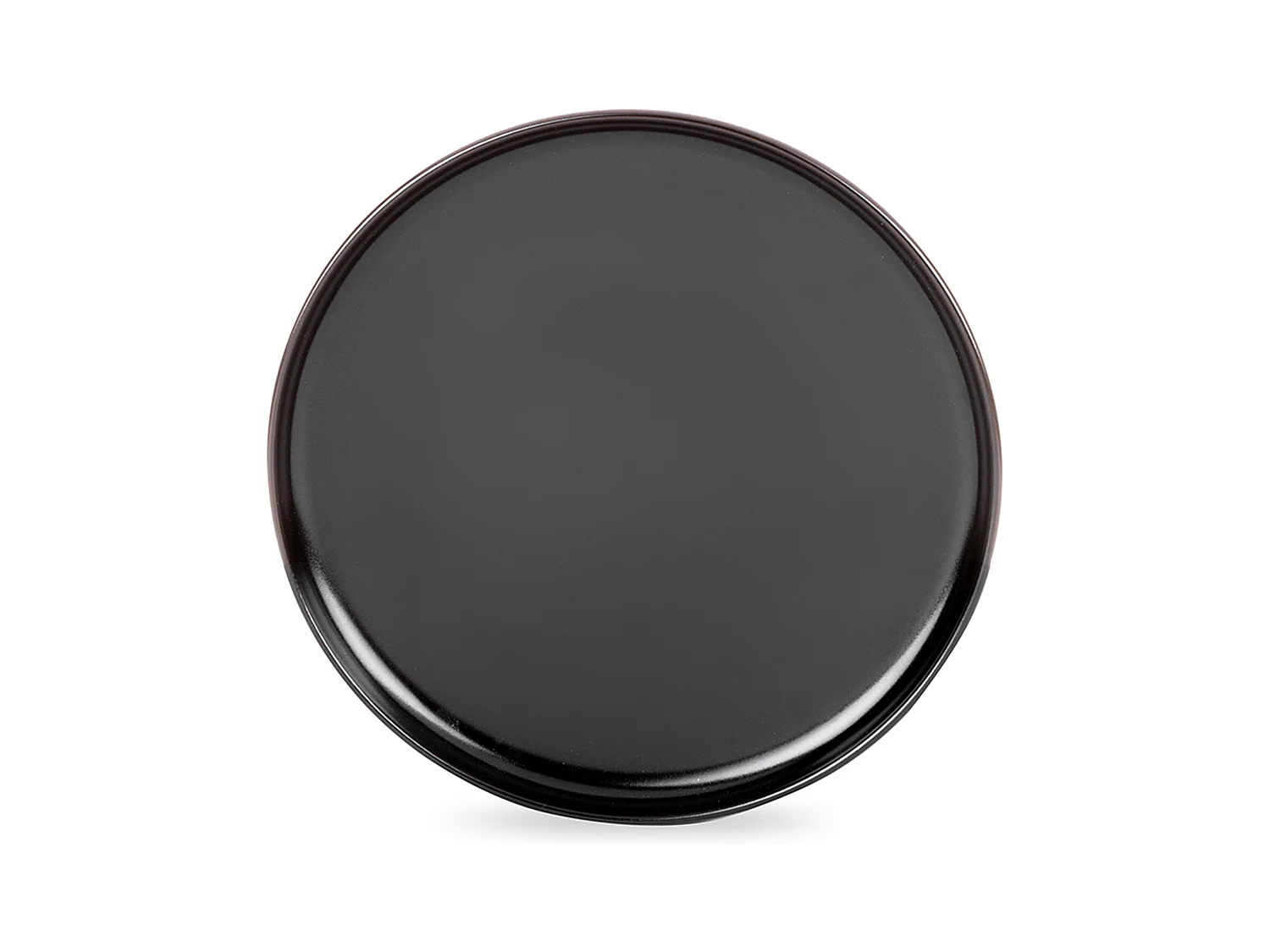 Set de assiete plates 6 personnes 6 pièces - Noir - VICTO