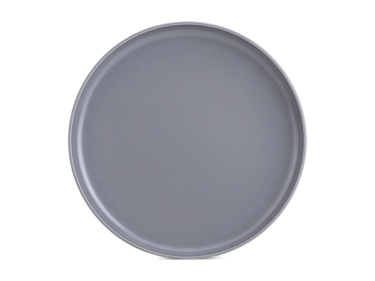 Set de assiettes à dessert 6 personnes 6 pièces - Gris mat - VICTO