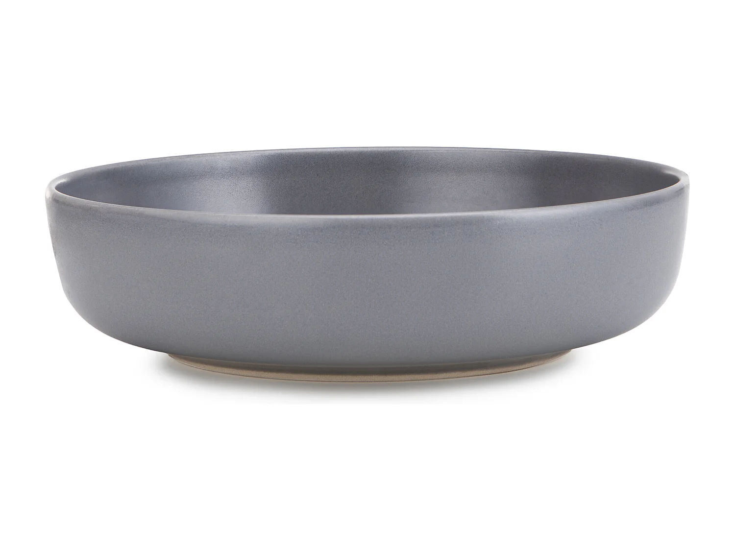 Set de assiettes creuses - 6 personnes 6 pièces - Gris - VICTO