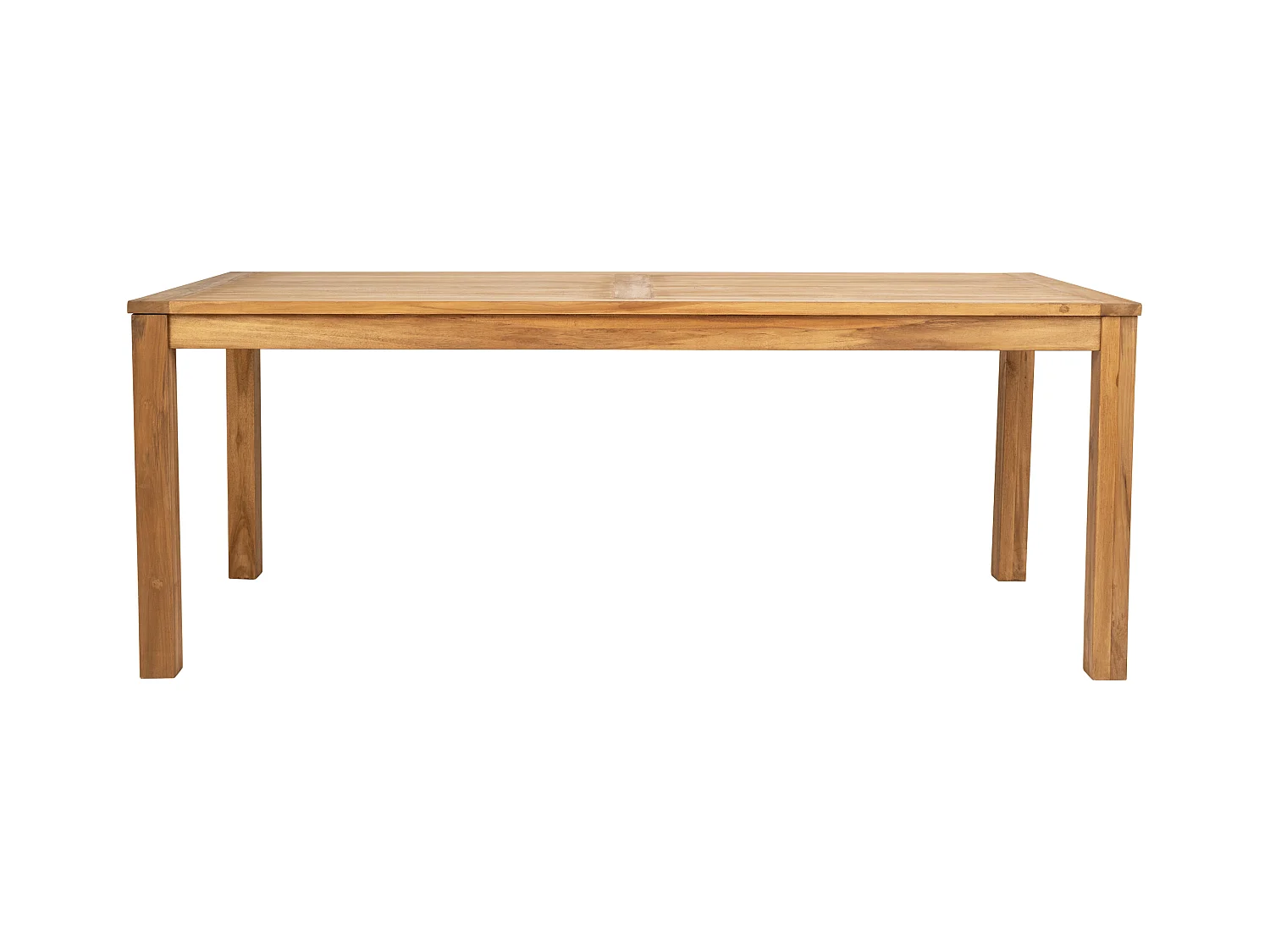 Set Tisch AMILA + 4 Stühle POGIANA - Holzfarben & Beige