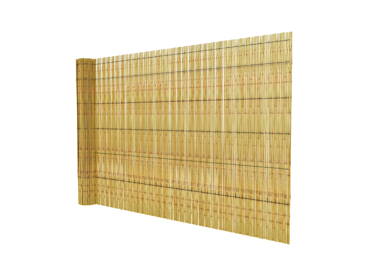 Arella In Canna Cannette In Bamboo Pelato Bambù Naturale Da 5 mm Recinzione Giardino Ringhiera Balcone Terrazza Piscina Stuoia Ombreggiante Frangivista 1 x 3 M
