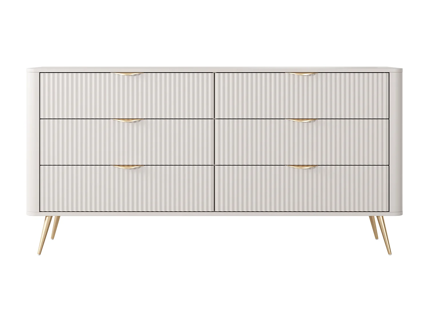 AX LIVING Beige ladekast met laden Vespasia 163 6S – 163,2 cm breed