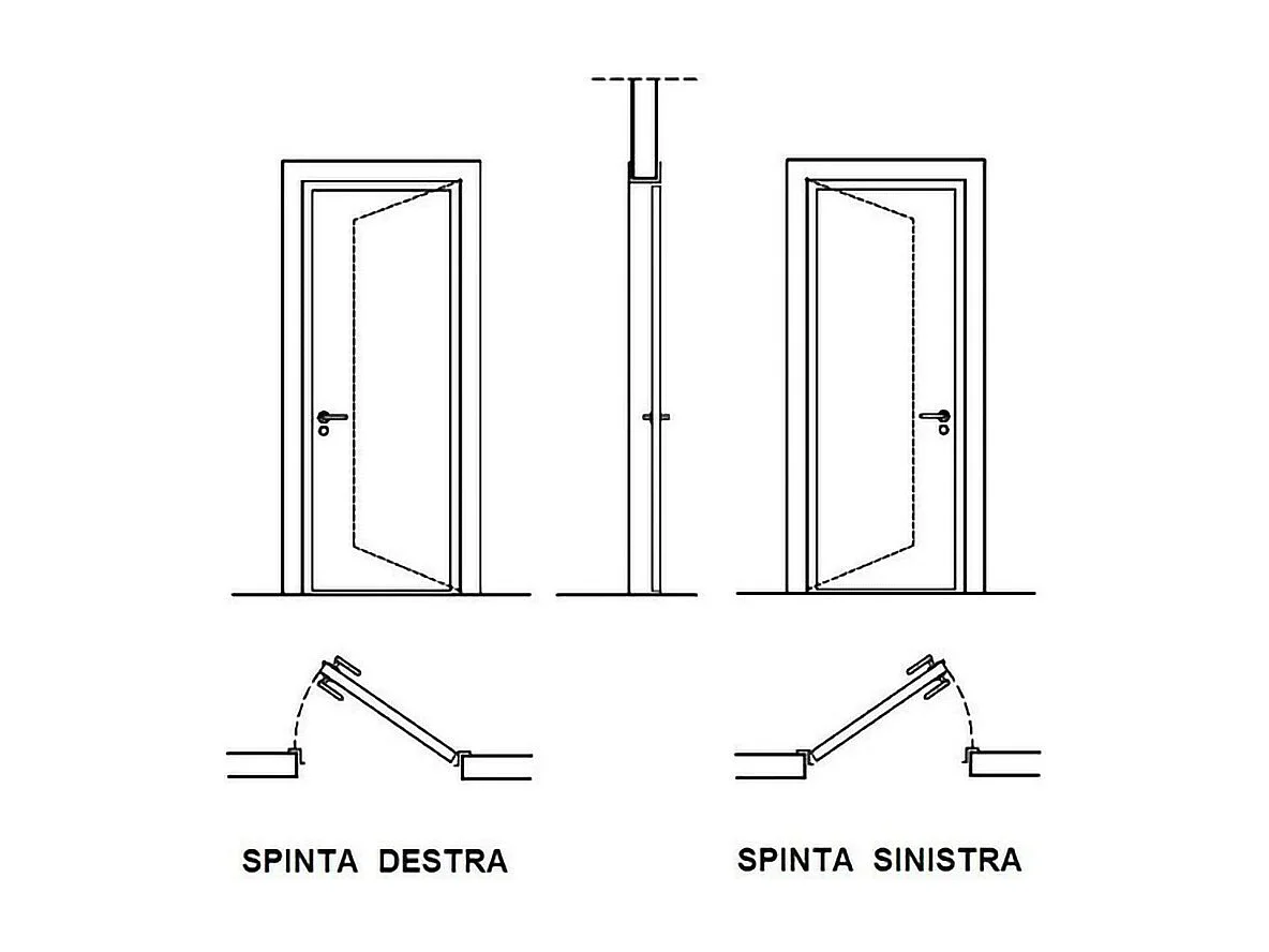 Porta blindata d’ingresso per esterno nera PL38