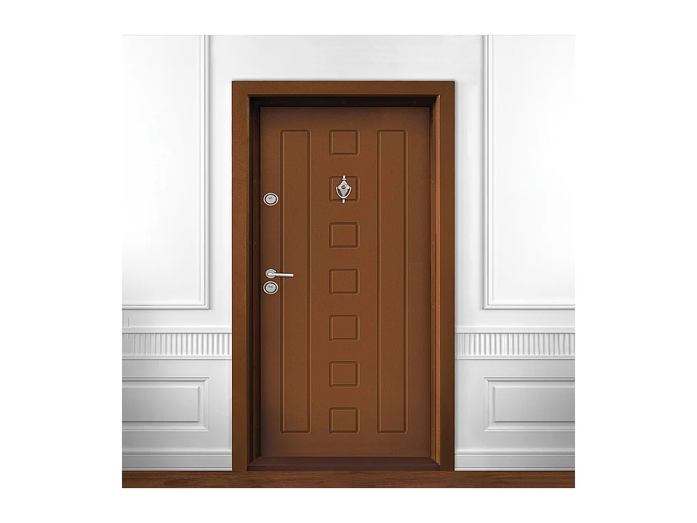 Porta blindata d’ingresso 90x200 noce PL64