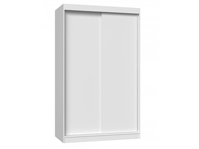 Szafa Iga 120 | Biała | 120x61x200 cm | Drzwi Przesuwne