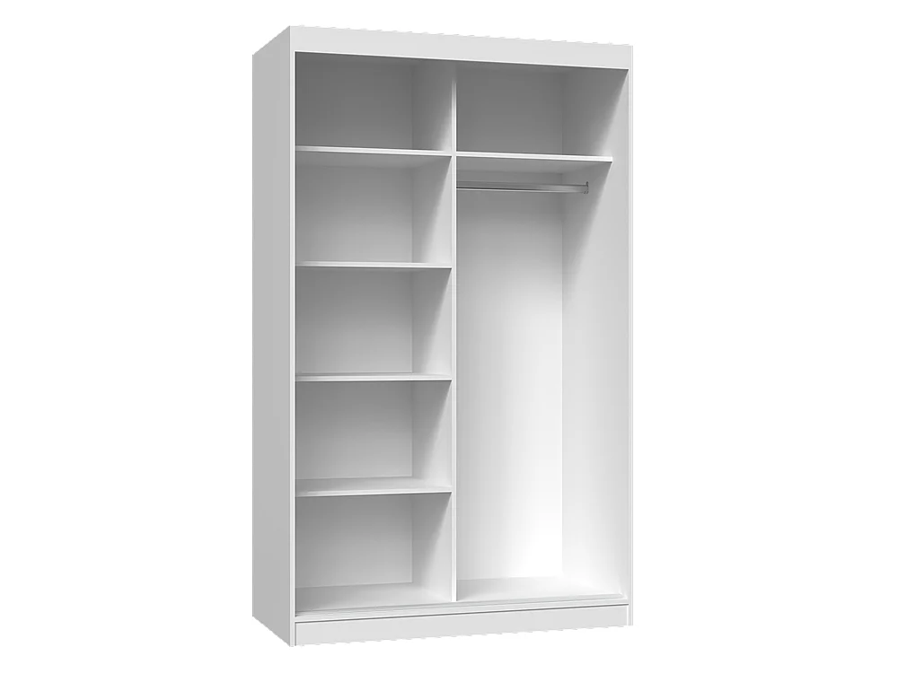 Szafa Iga 120 | Biała | 120x61x200 cm | Szafa Przesuwna