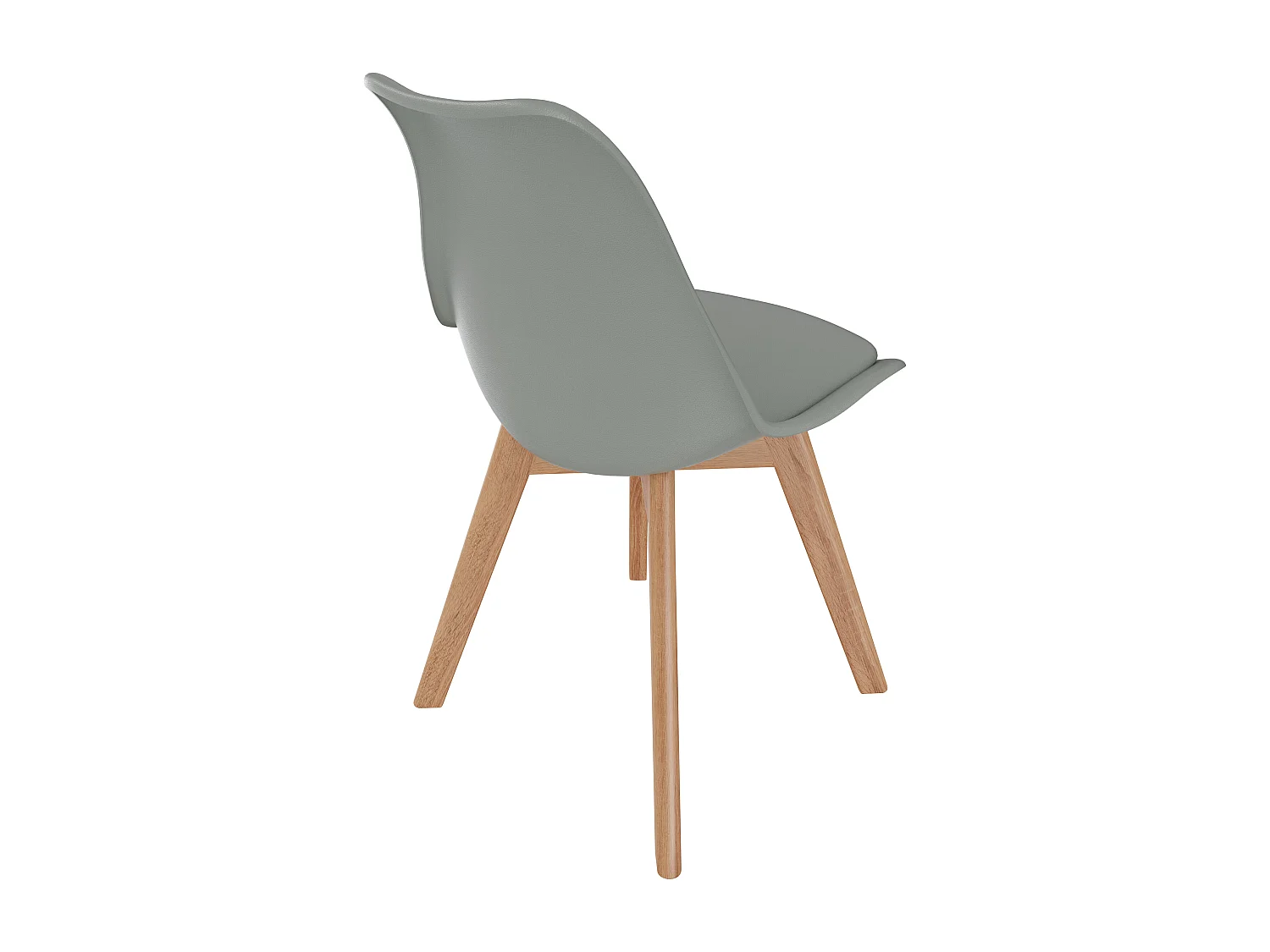 Set Di 4 Sedie Per Sala Da Pranzo Ufficio Con Gambe In Faggio Legno Massello Massiccio Stile Nordico Scandinavo Comoda Seduta Imbottita Ideale Per Soggiorno Grigio