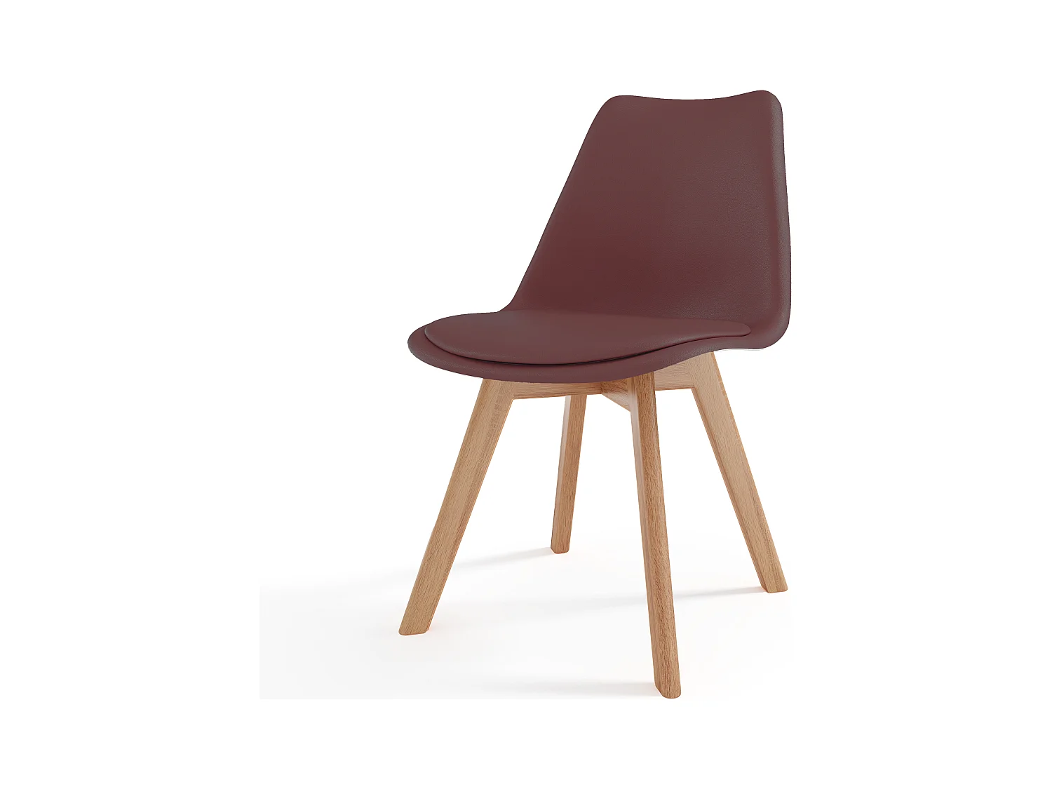 Set Di 4 Sedie Per Sala Da Pranzo Ufficio Con Gambe In Faggio Legno Massello Massiccio Stile Nordico Scandinavo Comoda Seduta Imbottita Ideale Sala Riunione Tortora