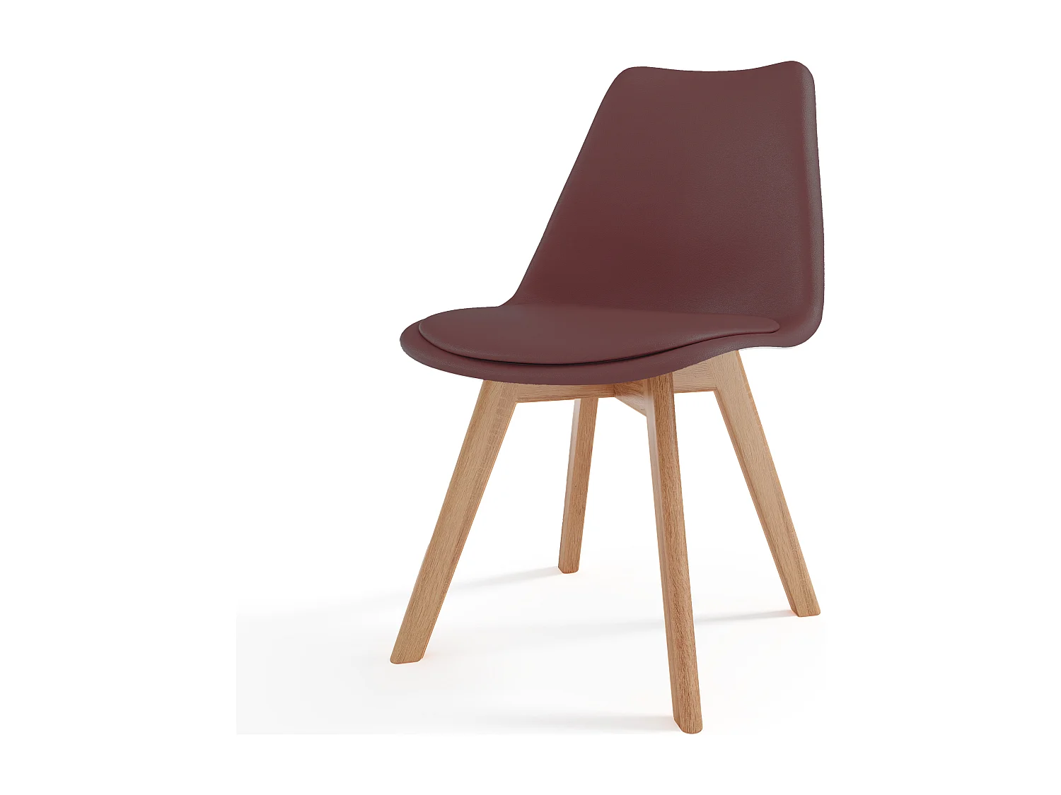 Set Di 4 Sedie Per Sala Da Pranzo Ufficio Con Gambe In Faggio Legno Massello Massiccio Stile Nordico Scandinavo Comoda Seduta Imbottita Ideale Sala Riunione Tortora