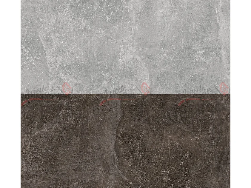 Camera da letto stile industriale 160x200 cm in cemento chiaro e scuro CMG33