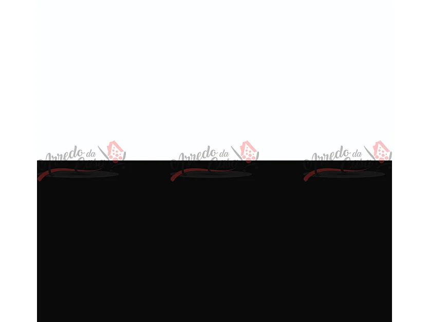 Camera da letto completa elegante con letto 160x200 cm bianca e nera CMG13