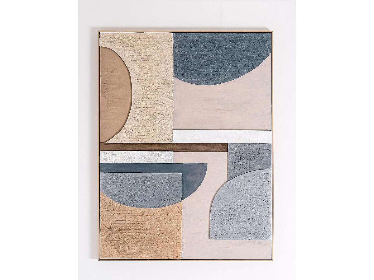 Tableau peinture à l'huile sur toile,peinte à la main avec cadre en bois - Longueur 120 x Profondeur 4 x Hauteur 160 cm