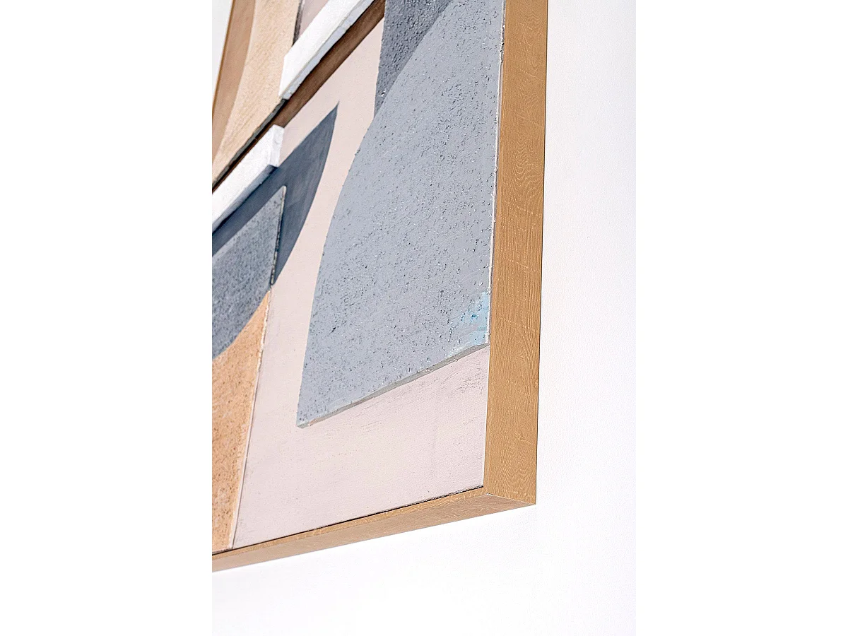 Tableau peinture à l'huile sur toile,peinte à la main avec cadre en bois - Longueur 120 x Profondeur 4 x Hauteur 160 cm