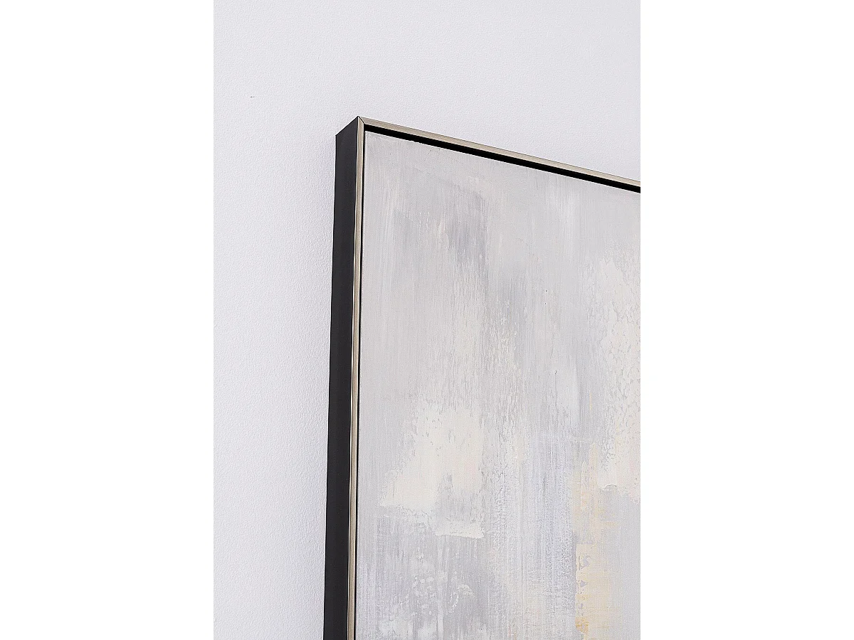 Tableau peinture à l'huile sur toile,peinte à la main avec cadre en bois noir - Longueur 120 x Profondeur 4 x Hauteur 160 cm