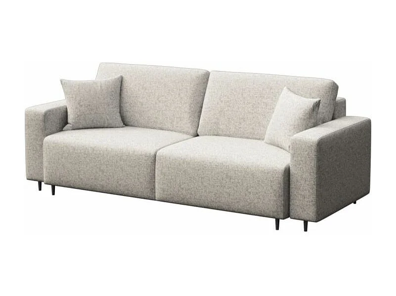 Hesto Canapé convertible 3 places beige clair