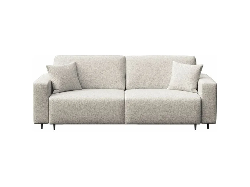 Hesto Canapé convertible 3 places beige clair