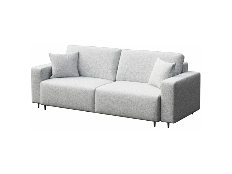 Hesto Canapé convertible 3 places gris clair