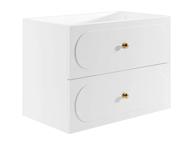 Mueble bajo lavabo suspendido - Blanco - 80 cm - SATOBAL