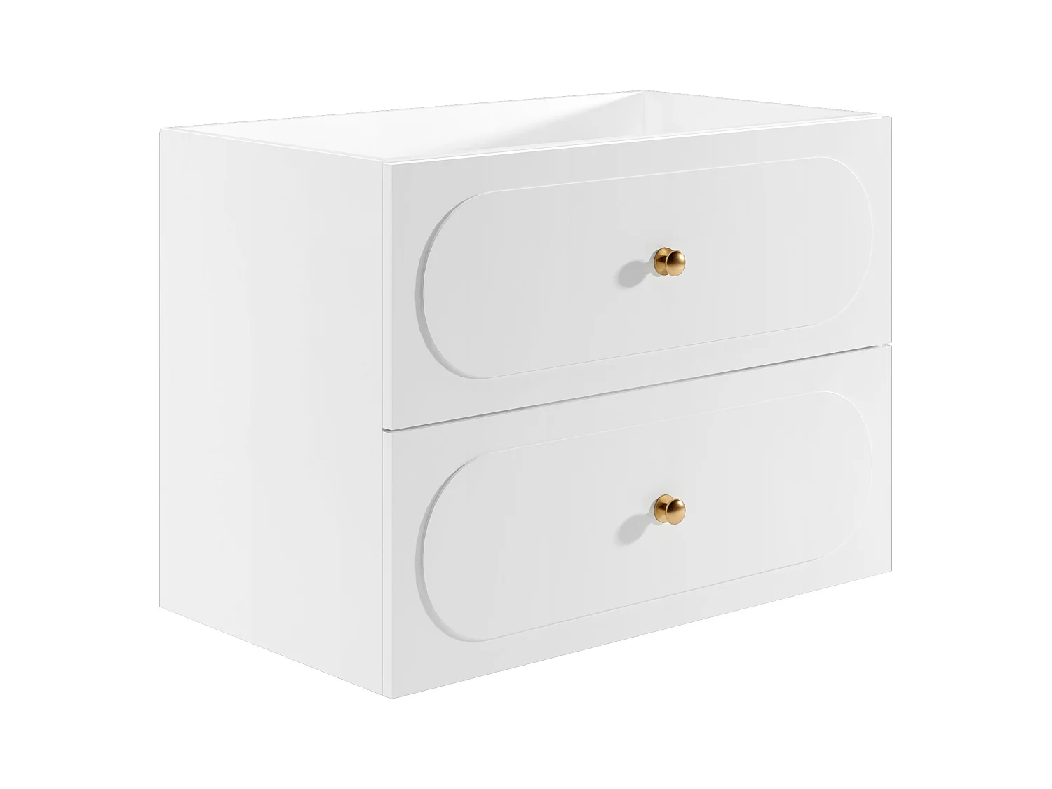 Meuble sous vasque suspendu - Blanc - 80 cm - SATOBAL