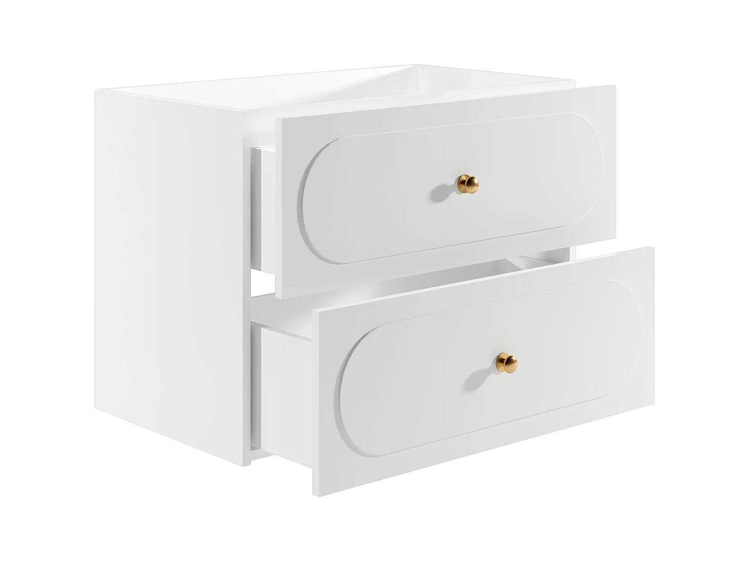 Meuble sous vasque suspendu - Blanc - 80 cm - SATOBAL