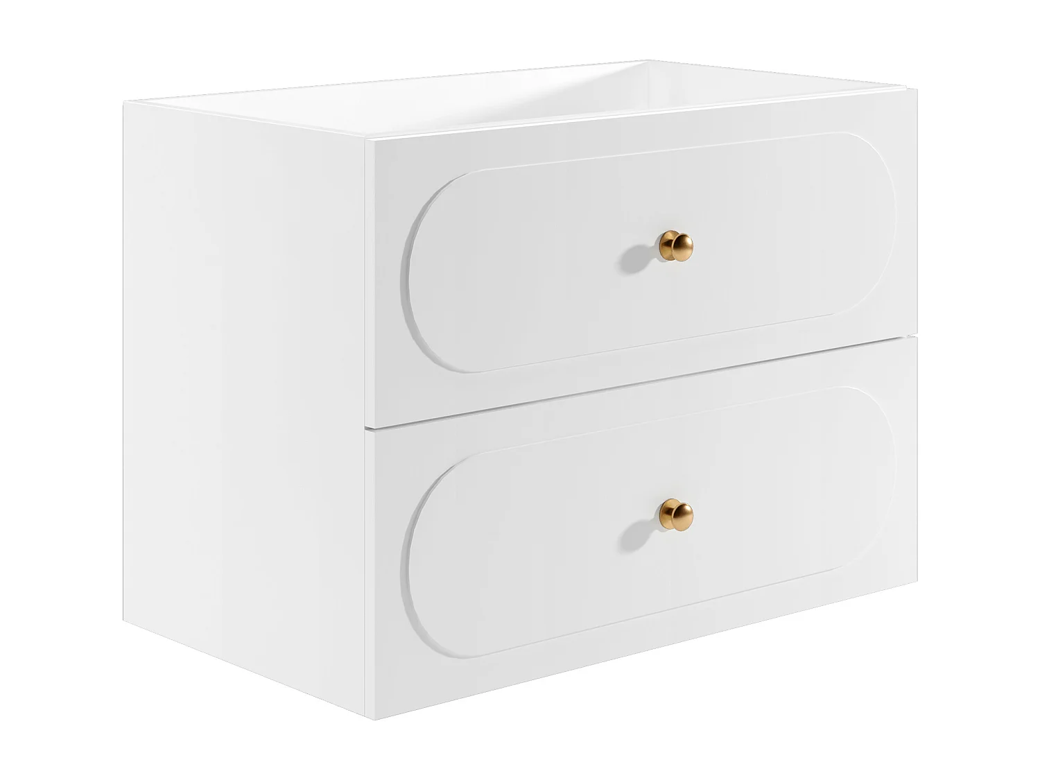 Meuble sous vasque suspendu - Blanc - 80 cm - SATOBAL