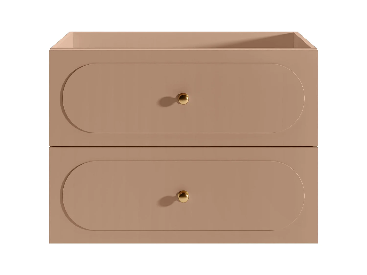 Meuble sous vasque suspendu - Vieux rose - 80 cm - SATOBAL