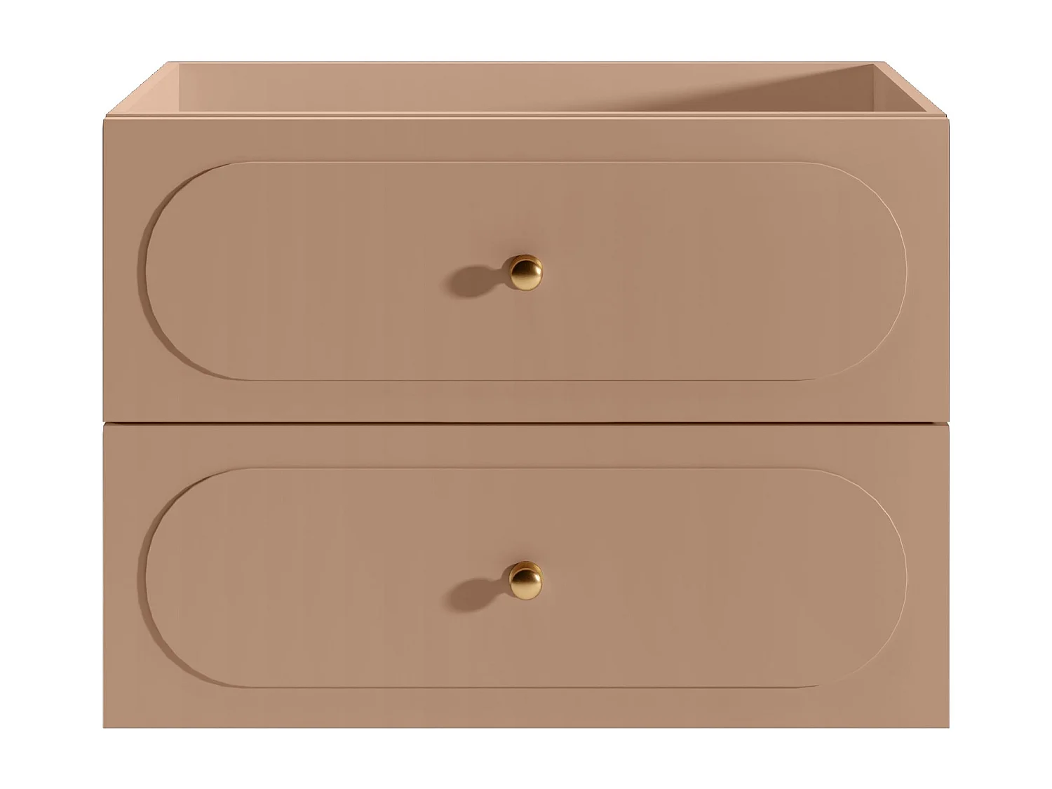 Meuble sous vasque suspendu - Vieux rose - 80 cm - SATOBAL