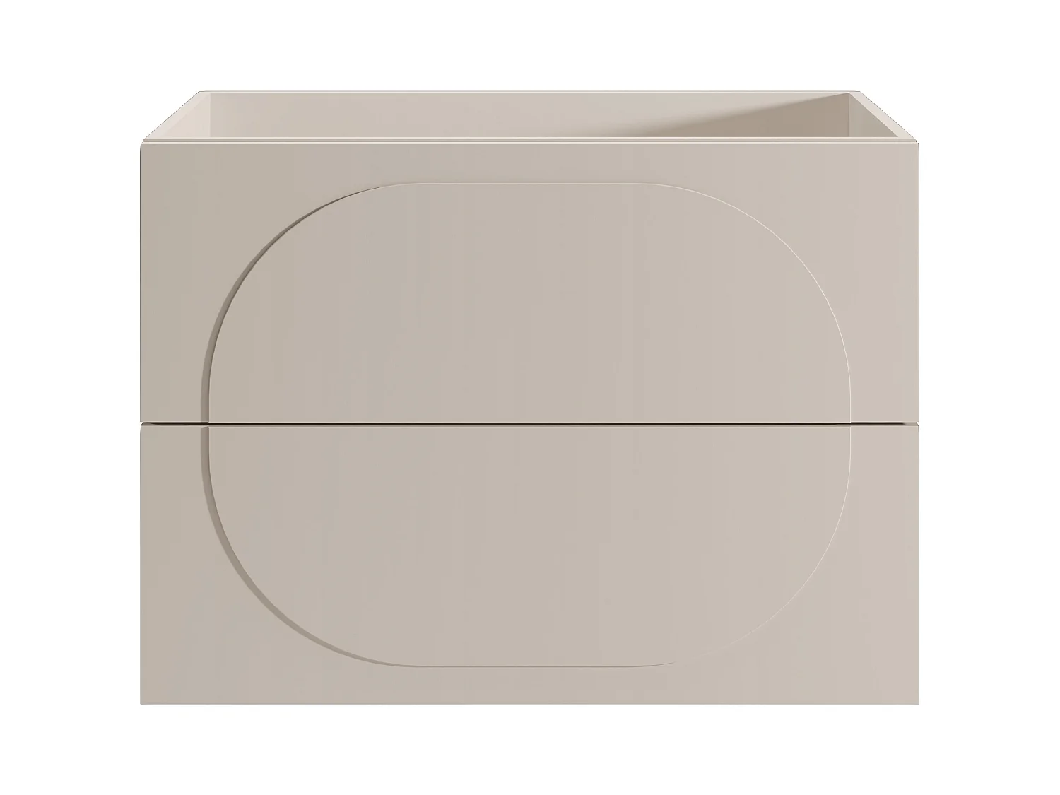 Meuble sous vasque suspendu - Beige - 80 cm - VUTOMA