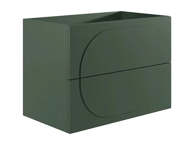 Mueble bajo lavabo suspendido - Verde - 80 cm - VUTOMA