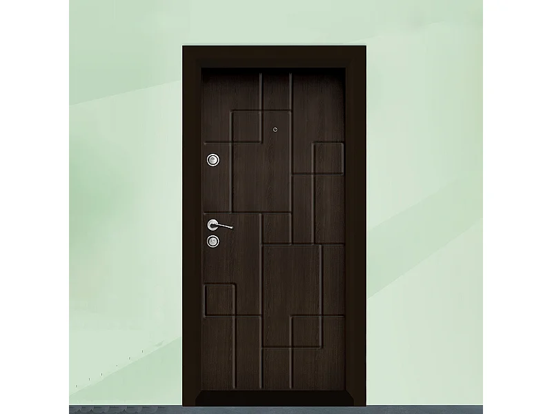 Porta blindata d’ingresso marrone PL41