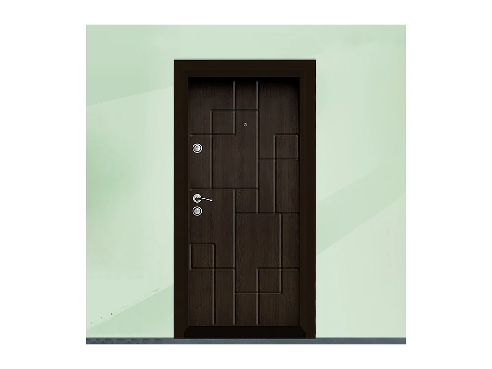 Porta blindata d’ingresso marrone PL41