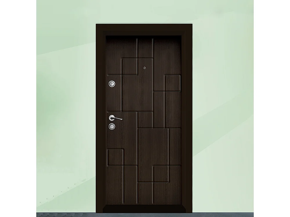 Porta blindata d’ingresso marrone PL41