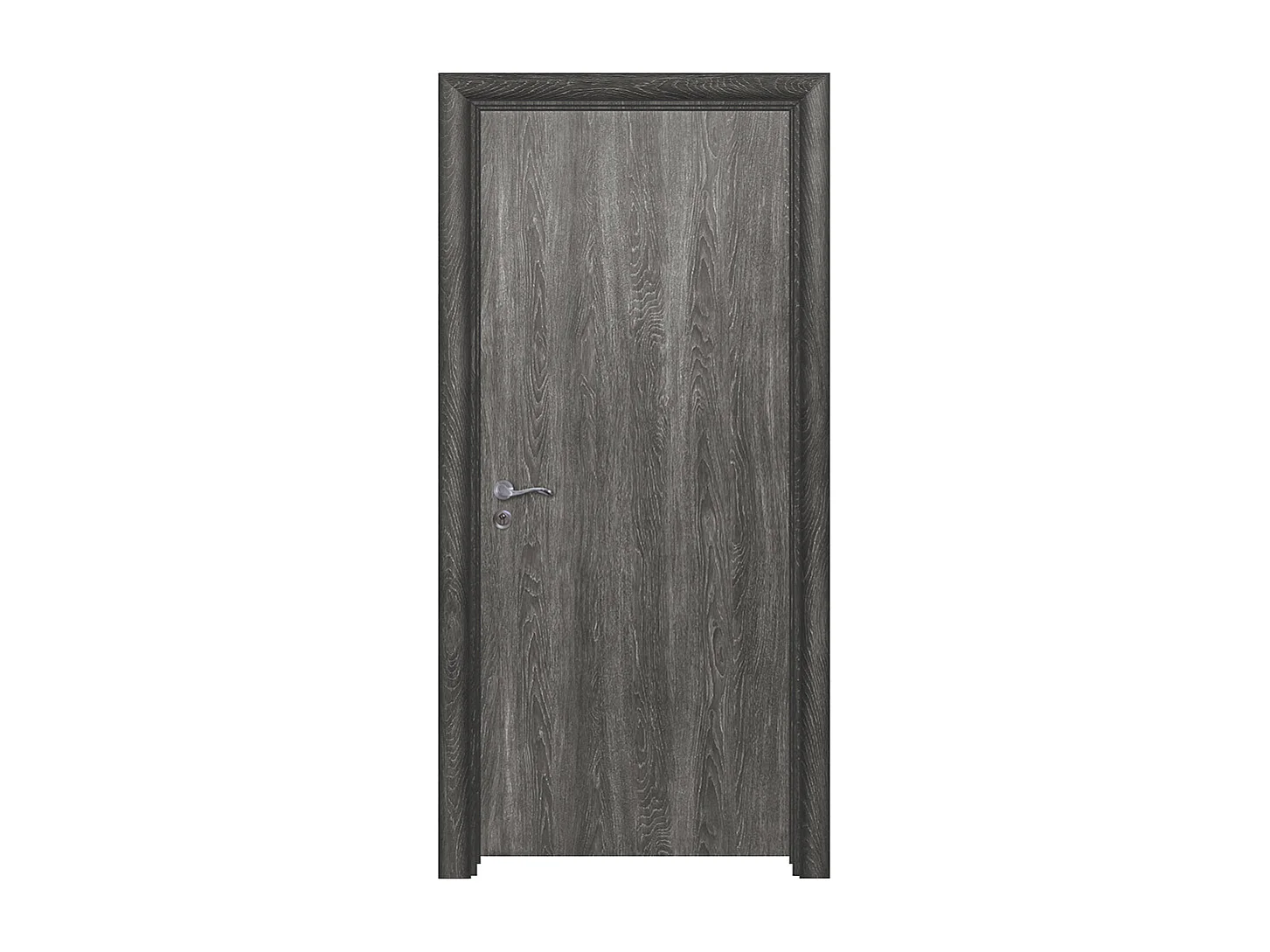 Porta da interno battente  grigio scuro 80x206 (telaio 10-14cm) PIE1
