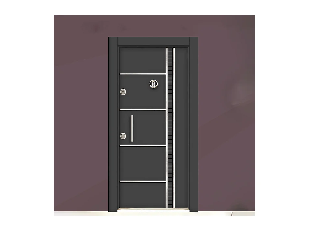 Porta d’ingresso blindata nera PL52