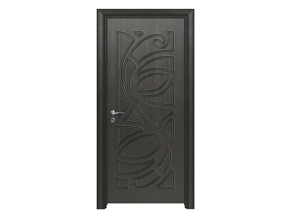 Porta da interno battente nero 70x197 (telaio 10-14cm) PIE11