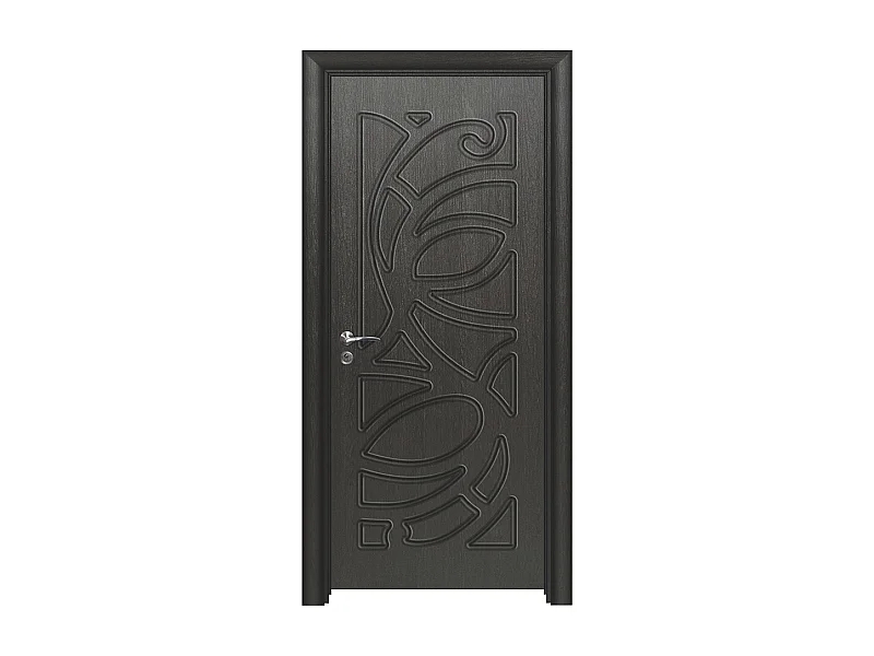 Porta da interno battente nero 70x197 (telaio 10-14cm) PIE11
