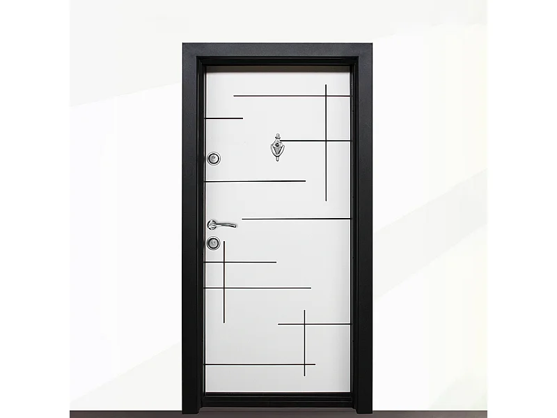 Porta d’ingresso blindata bianca PL55