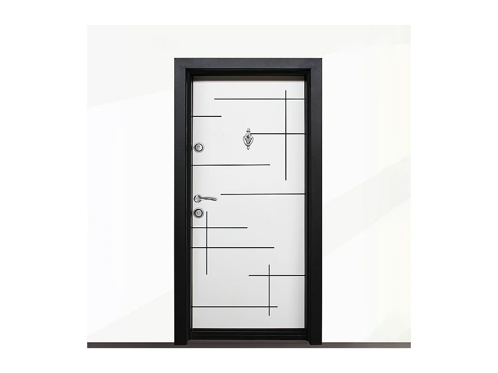 Porta d’ingresso blindata bianca PL55