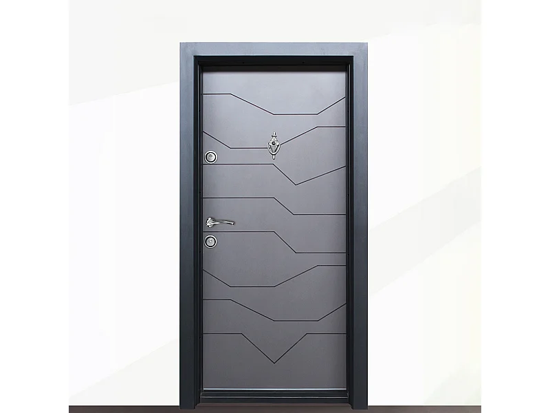 Porta blindata d’ingresso grigia PL45