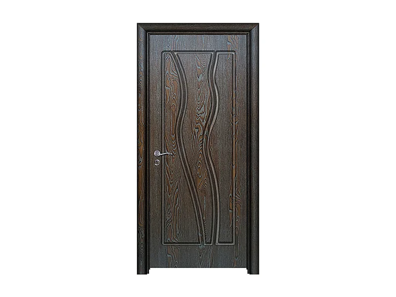 Porta da interno battente marrone 80x206 (telaio 10-14cm) PIE21
