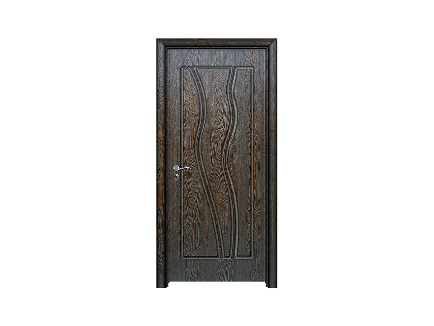 Porta da interno battente marrone 80x206 (telaio 10-14cm) PIE21