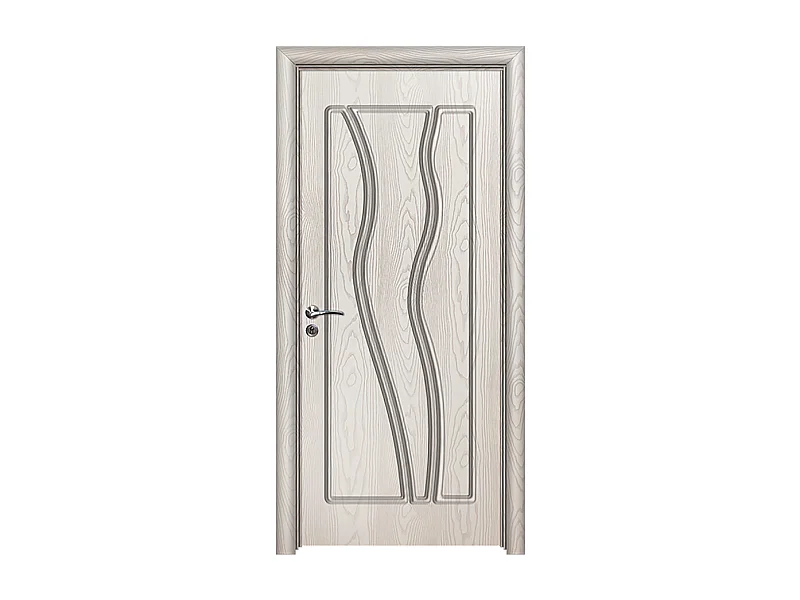 Porta da interno battente bianco effetto legno 80x206 (telaio 10-14cm) PIE21