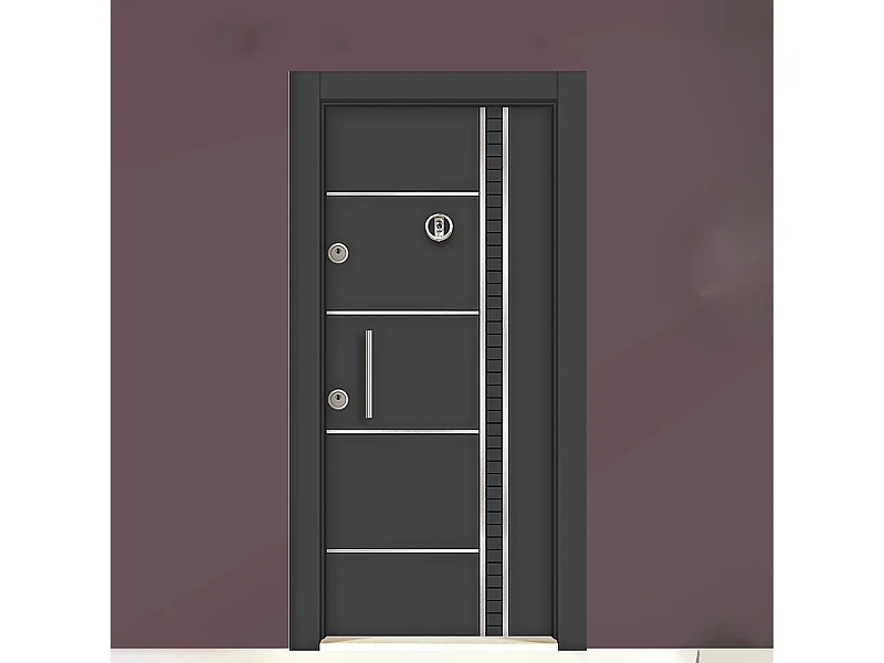 Porta d’ingresso blindata nera PL52